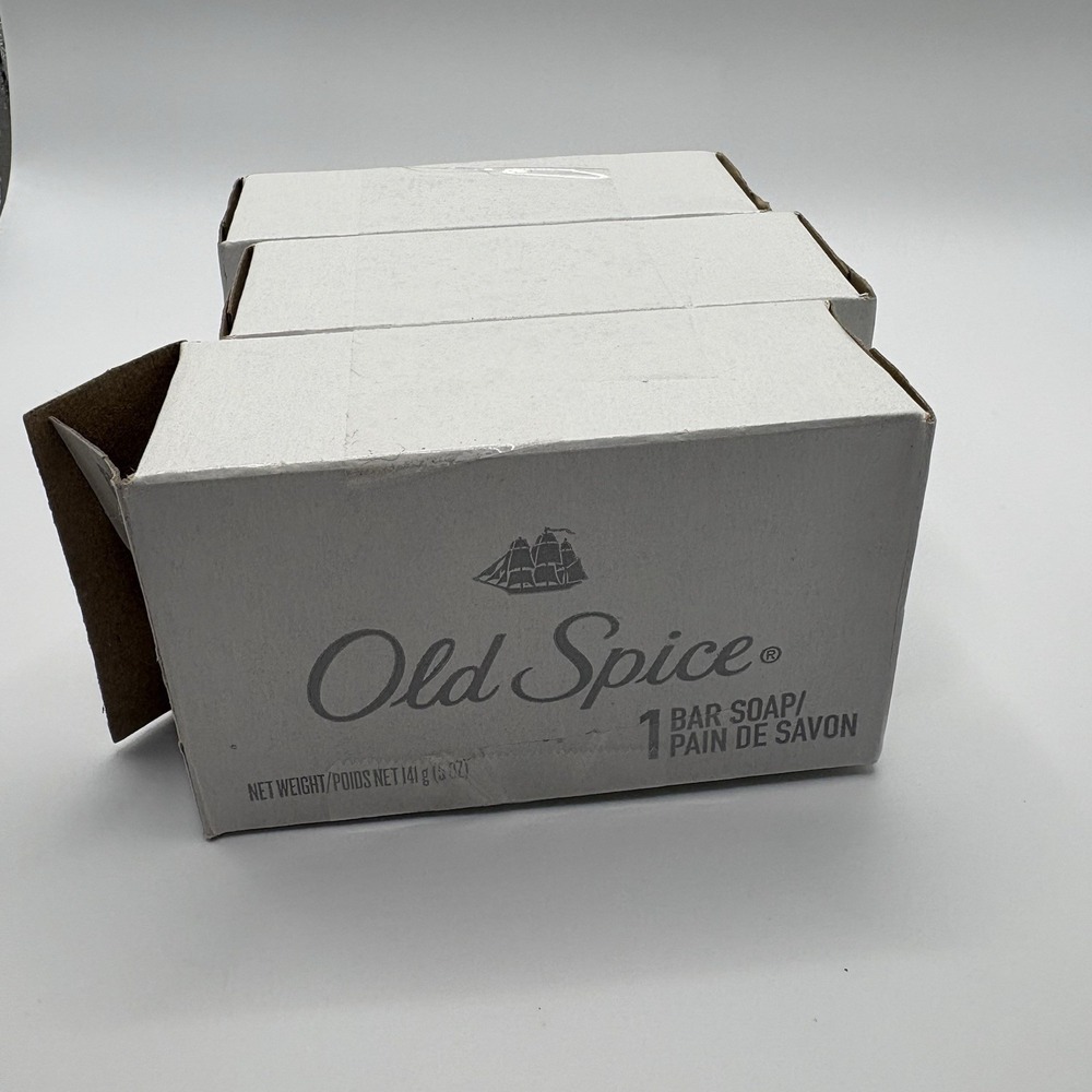Old Spice Bar Soap 5oz Original Box New Lot of 3